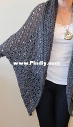 Right Brain Crochet - Jennifer Ozses - Carleton Cocoon Sweater