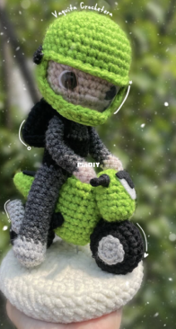 Vaquita Crochetera - Mel / Melissa Juarez - Biker and Motorcycle - Biker y Moto - Spanish