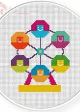 Daily Cross Stitch - Ferris Wheel