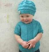 Little Coras sweater by Lara Simonson (Knot Enuf Knitting)