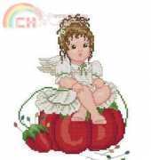Angel with Pincushion Tomato by Ellen Maurer-Stroh