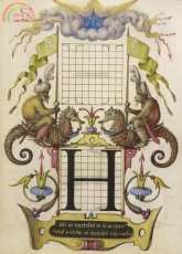 Odds & Ins Online - Calligraphic H Bocskay Hoefnaegel