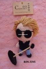 Crochet Ro Amigurumis - Roxana Jaime - Bon Jovi amigurumi - Spanish- Free