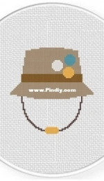 Daily Cross  Stitch - Camper Hat