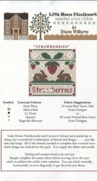 Little House Needleworks - Strawberries by Diane Williams