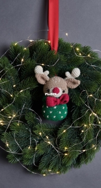 Rico Design - Ricorumi - The Little Hook - Erinna Lee - Pretty Reindeer - English, French, German and Dutch - Free