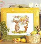 Bunny and chicks / On a Sunny Day from Kram z Robótkami 1-2/2006 Special addition. Easter