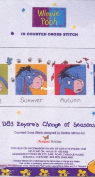 Designer Stitches - D83 - Eeyore s Change Of Seasons