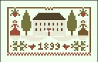 Little House Needleworks LHN-Ornnament 2015 Sampler Tree #11-Christmas in the Country XSD