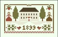 Little House Needleworks LHN-Ornnament 2015 Sampler Tree #11-Christmas in the Country XSD