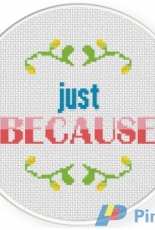 Daily Cross Stitch - Just Because