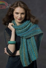 Tidal Wave Sampler Stole by Lorna Miser -Free