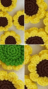 Crochet at Teris - Teri Hamilton - Sunflower Keychain - Free