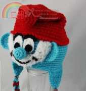 Desert Diamond Crochet - Rebecca Goldsmith- 058 Papa Blue Gnome Hat