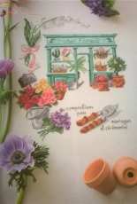 Flower Shop from Les boutiques et métiers de toujours à broder au point de croix by Veronique Enginger