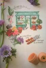 Flower Shop from Les boutiques et métiers de toujours à broder au point de croix by Veronique Enginger
