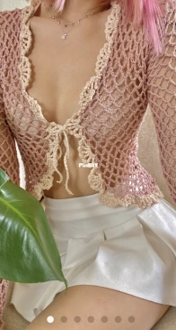 Gabrielas Yarn - Gabriela Sajin - Mesh Cardi