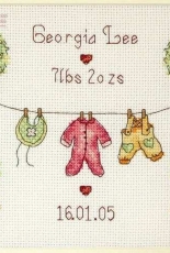 Anchor Sampler Birth sampler Counted Cross Stitch Kit PSC506