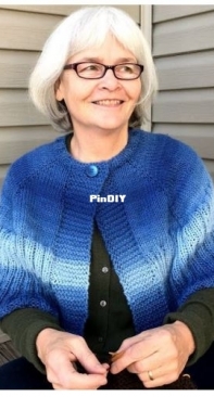 Easy Pozo 3 in 1 Poncho/Cape/Shawl #2 by Mary Pozo-Free