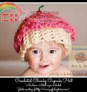 Chunky Cupcake Hat/Newborn-Adult sizes by Lisa Jelle