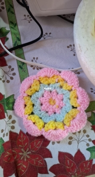 Crocheted flower