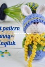 Eco Happy Toys - Crochet bunny - English