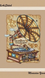 MiAxStitch - Steampunk Gramophone by Minasyan Yana