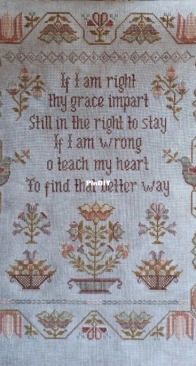 Stitches Through the Years - The Right Way Sampler by Lana Lenskaya