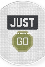 Daily Cross Stitch - Just Go