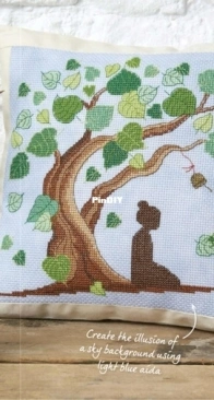 Serene Thought - Bodhi Tree by Lesley Teare from Cross Stitch Crazy Issue 263  XSD