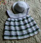 GARDEN PARTY! Pinafore Dress and Matching Garden Bonnet
