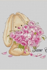 Baby Bunnies - Bouquet of Roses by Jane Eyre / Minasyan Yana