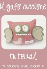 Country Kitty Crafts - Il Gufo Ciccione - Felt / Italian
