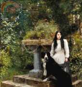Golden Kite GK 1754 - A Young Girl and Her Dog