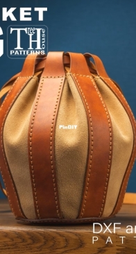 TreeHousePatternsUK - Leather Crossbody Bucket Bag