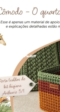 Casa em Trama - Maria Carol - Diaper Holder - Cômodo - O Quarto do Bebê - Porta Fraldas do Kit Higiene Anthurio - Portuguese