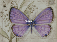 Yariskins Polychrome- ЯМ-05041 Lilac butterfly by Irina Yakovleva XSD