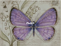 Yariskins Polychrome- ЯМ-05041 Lilac butterfly by Irina Yakovleva XSD