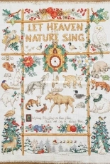 FO - nature Christmas sampler from Donna Koolers 555 Christmas cross-stitch Designs