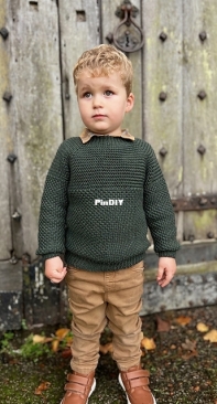 Hanjan Crochet - Hannah Cross - Herringbone Moss Sweater