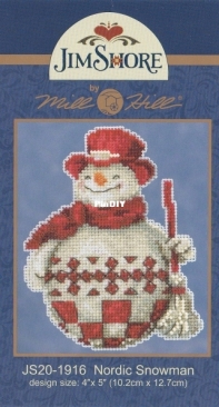 Mill Hill Jim Shore JS20-1916 Nordic Snowman XSD