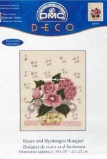 DMC BK044 Deco - Roses and Hydrangeas Bouquet