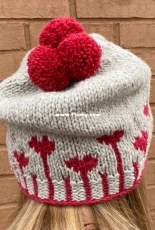Blooming Hearts Hat by Deb Peterson-Free