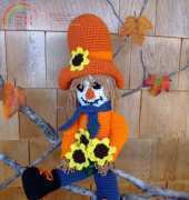 Crochet Village - Donna Harelik - CV076 Clint The Cowboy Scarecrow