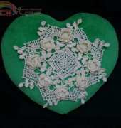 my work----Crochet rose doily