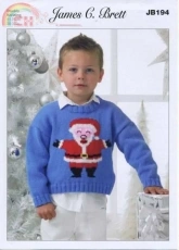 James C. Brett - JB194 - Sweater Santa - English