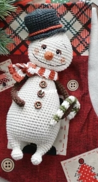 Straw Animals - Julia / Juliya Ustimenko - Snowman
