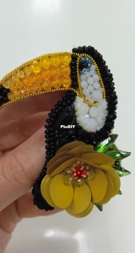 Toucan brooch