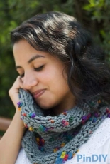 Wool Garden / Circle Scarf by Caroline Emad-Free