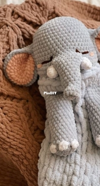 Kate made crochet -  Ekaterina - Pajama keeper little elephant
